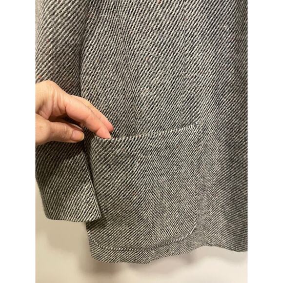 Vintage 100% Wool Gray Brown 40L Tweed Professional Blazer - Picture 9 of 12